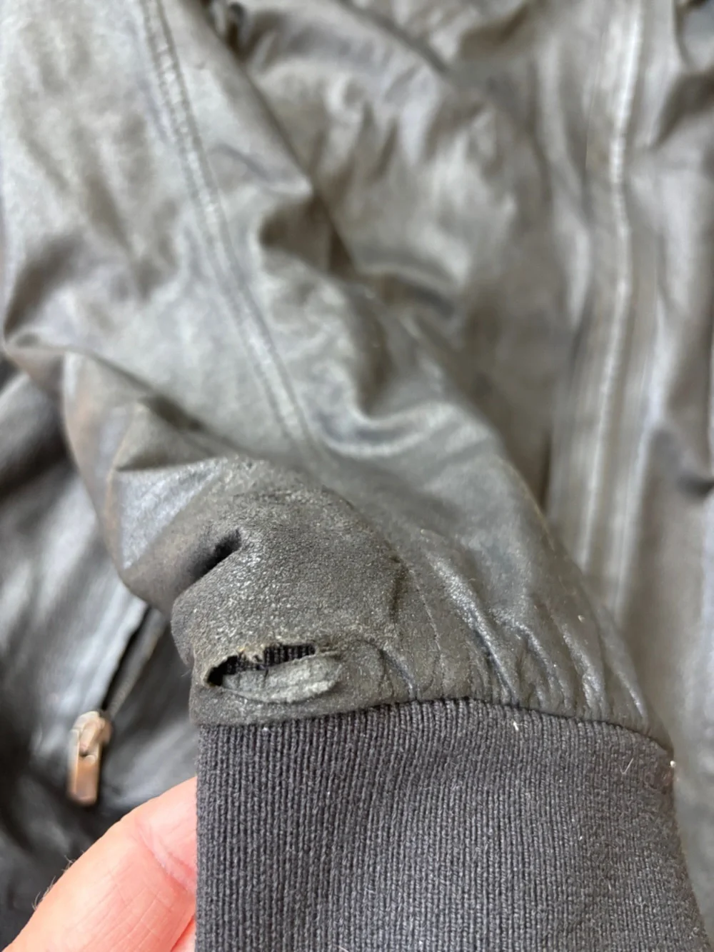DROMe leather bomber jacket mens large made in italy